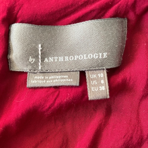 Anthropologie crushed velvet skirt with front ruching detail - Picture 9 of 10